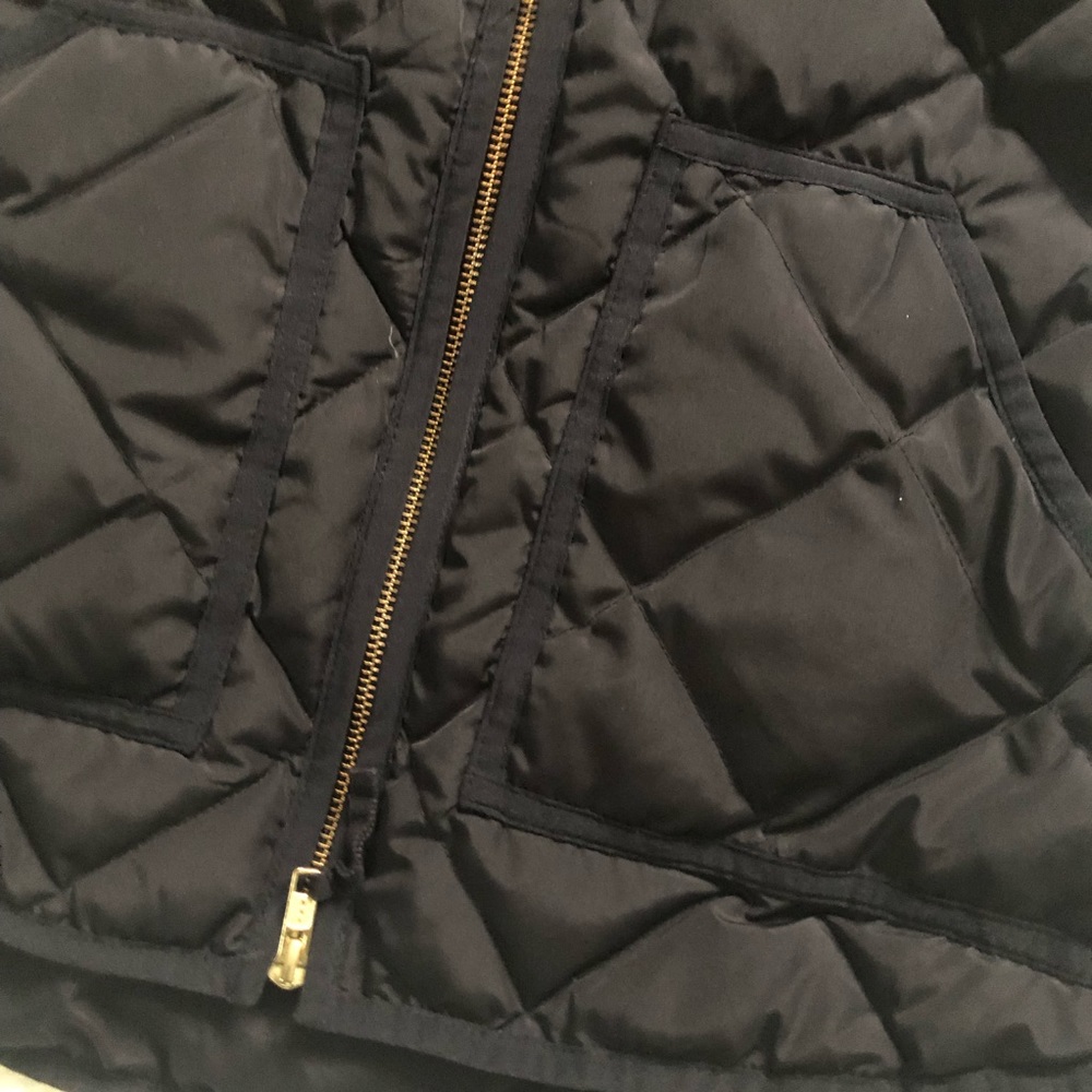 J. Crew Black Puffer Vest - Picture 3 of 4